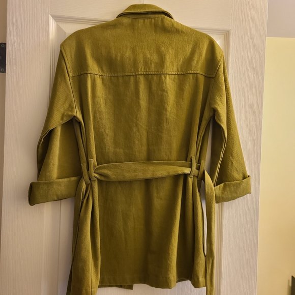 Vibrant olive green military jacket, size x-small, Backbeat Clothing Co. - Picture 5 of 5